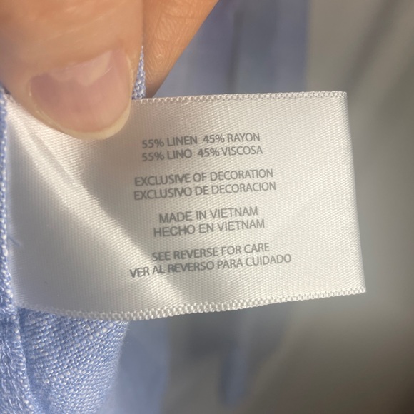 Orvis Sky Blue Casual Shirt - Picture 4 of 5